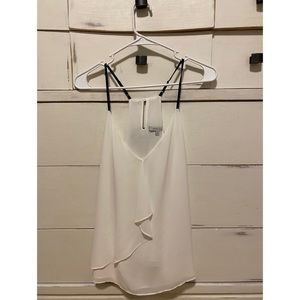 Naked Zebra Flowy White Top